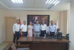 Yeni Yönetim Kurulumuz Tekirdağ Vergi Dairesi Başkan Vekili Sayın Mustafa Çelik'i Makamında Ziyaret Etmişlerdir