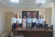 Yeni Yönetim Kurulumuz Tekirdağ Vergi Dairesi Başkan Vekili Sayın Mustafa Çelik'i Makamında Ziyaret Etmişlerdir