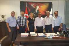 Yeni Yönetim Kurulumuz Çorlu Sgk Müdürü Sayın Sedat Çelik'i Makamında Ziyaret Etmişlerdir