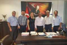 Yeni Yönetim Kurulumuz Çorlu Sgk Müdürü Sayın Sedat Çelik'i Makamında Ziyaret Etmişlerdir