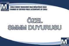 10 Mart (1.döndem) Özel Smmm Duyurusu
