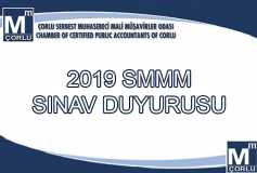 9-10 Mart 2019 (1. Dönem) Smmm Sınav Duyurusu