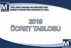 2019 Yılı Sınav Ve Eğitim Ücretleri