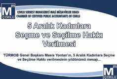 5 Aralık Kadınlara Seçme Ve Seçilme Hakkı Verilmesi