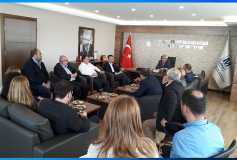 Chp İlçe Başkanı Yıldıray Arici'nın Yönetim Kuruluna Ziyarti