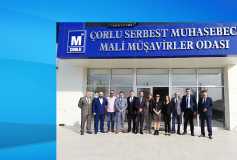 03.10.2018 Mali Müşavirler Muhasebeciler Birliği Derneği Çorlu Şubesi'nin, Serbest Muhasebeci Mali Müşavirler Odası Yönetim Kuruluna Ziyareti