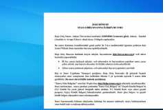 2018/3. Dönem Staja Giriş Sınavına İlişkin Duyuru