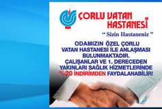 Çorlu Smmm Odası Ve Vatan Hastanesi İle 05.07.2018 Tarihli Protokol Anlaşması Yapılmıştır