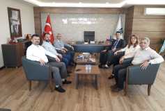 24.05.2018 Çorlu Belediye Başkani Ahmet Sarikurt Un Yönetim Kurulunun Ziyareti