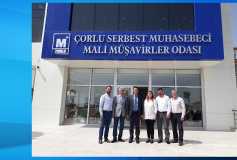 24.05.2018 Çorlu Belediye Başkani Ahmet Sarikurt Un Yönetim Kurulunun Ziyareti
