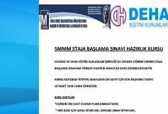 Smmm Staja Başlama Sinavi Hazirlik Kursu Ön Kayit İçin Son Başvuru Tarihi 16 Mart 2018 Cuma Günüdür