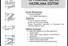 20 Aralık 2017 Finansal Danışmanlık Ve Finansal Rapor Hazırlama Eğitimi