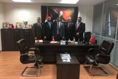 05.12.2017 Tarihinde Yönetim Kurulunun Çorlu Vergi Dairesi Müdürü Bedrettin Tepe'ye, Çorlu İhtisas Vergi Dairesi Müdürü Celil Eskici'ye, Çorlu Sgk Müdürü Hasan Türkan'a Ziyareti
