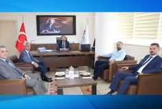 06.10.2017 Tarihinde Yönetim Kurulunun Tekirdağ Vergi Dairesi Başkanı Abdullah Coşkuner'e, Gelir İdaresi Grup Müdürleri İbrahim Koç Ve Mustafa Çelik'e Ziyareti