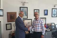 29.05.2017 Yüksek Düzeyde Vergi Ve Aidat Ödeyen Üyemiz Sayın Ahmet Altay'a Plaketi Takdim Edildi