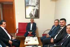 11.05.2017 Tekirdağ Vergi Dairesi Başkanı Abdullah Coşkuner, Tekirdağ Gelir İdaresi Grup Müdürü İbrahim Koç Ve Çorlu Vergi Dairesi Müdürü Bedrettin Tepe'nin Yönetim Kuruluna Ziyareti 