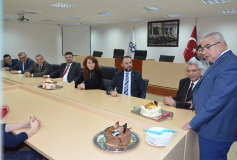 01.03.2017 Muhasebe Haftası Nedeniyle Yönetim Kurulunun Çorlu Belediye Başkanı Sn. Ünal Baysan'a Ziyareti