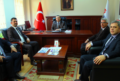 01.03.2017 Muhasebe Haftası Nedeniyle Yönetim Kurulunun Tekirdağ Vergi Dairesi Başkanı Abdullah Coşkuner'i Ziyareti