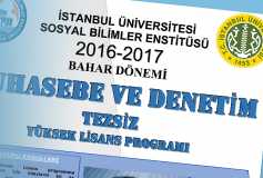 İstanbul Üniversitesi Muhasebe Ve Denetim Tezsiz Yüksek Lisans Programı