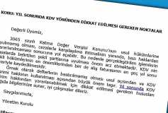 Yil Sonunda Kdv Yönünden Dikkat Edilmesi Gereken Noktalar