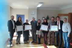 07.12.2016 Onur İşcan, Ahu Tunç Ve Yasemin Karakiraz'a Ruhsat Töreni İle Ruhsatlari Teslim Edildi. Kendilerine Meslek Hayatlarinda Başarilar Dileriz.