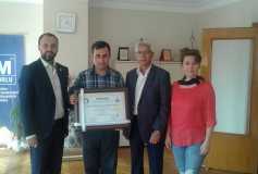 Yönetim Kurulumuz Tarafından Birkan Tunçer'e Ruhsatı Teslim Edildi.