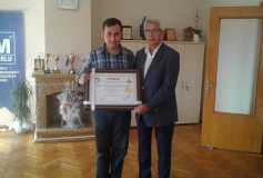 Yönetim Kurulumuz Tarafından Birkan Tunçer'e Ruhsatı Teslim Edildi.