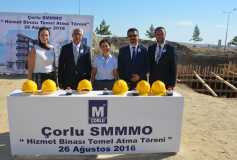 26.08.2016 Çorlu Smmm Odası Hizmet Binası Temel Atma Töreni