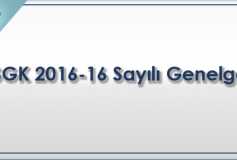 Sgk 2016-16 Sayılı Genelge