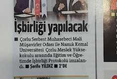 Namık Kemal Üniversitesi Eğitimde İşbirliği Yapılacak
