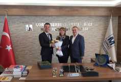 Belediye Başkanı'mız Sayın Ahmet Sarıkurt ve CHP Çorlu İlçe Başkanı Sayın Cüneyt Akar, Oda'mızın Konuğu Oldu