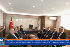 Tekirdağ Gelir İdaresi Grup Müdürü Sayın Atacan, Vergi Dairesi Müdürü'müz Sayın Özdemir ve İhtisas Vergi Dairesi Müdürü'müz Sayın Çetin, Oda'mızın Konuğu Oldu
