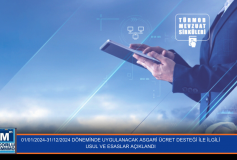 01/01/2024 - 31/12/2024 Döneminde Uygulanacak Asgari Ücret Desteği İle İlgili Usul ve Esaslar Açıklandı