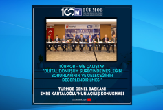 GİB ve TÜRMOB yetkililerin geniş katılımıyla gerçekleştirdiğimiz “Dijital Dönüşüm Sürecinde Mesleğin Sorunlarının ve Geleceğinin Değerlendirilmesi" Çalıştayında,