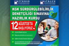 KGK Sürdürülebilirlik Denetçiliği Sınavına Hazırlık Kursu, 12 Ağustos’ta Başlıyor!