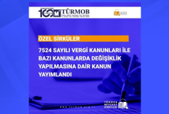 Özel Sirküler: 7524 Sayılı Vergi Kanunları ile Bazı Kanunlarda Değişiklik Yapılmasına Dair Kanun Yayımlandı
