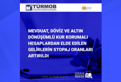 Mevduat, Döviz ve Altın Dönüşümlü Kur Korumalı Hesaplardan Elde Edilen Gelirlerin Stopaj Oranları Artırıldı