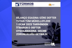 Bilanço Esasına Göre Defter Tutan Tüm Mükelleflere, 1 Ocak 2025 Tarihinden İtibaren e-Defter Uygulamasına Geçme Zorunluluğu Getirildi