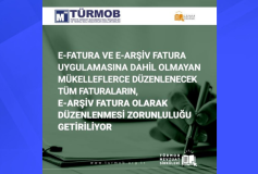e-Fatura ve e-Arşiv Fatura Uygulamasına Dahil Olmayan Mükelleflerce Düzenlenecek Tüm Faturaların, e-Arşiv Fatura Olarak Düzenlenmesi Zorunluluğu Getiriliyor