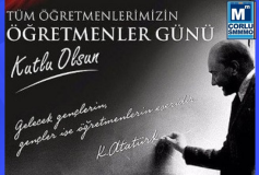 Değerli Öğretmenlerimizin, 24 Kasim Öğretmenler Günü Kutlu Olsun