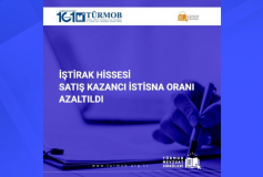 İştirak Hissesi Satış Kazancı İstisna Oranı Azaltıldı