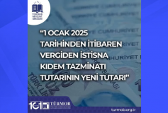 1 Ocak 2025 Tarihinden İtibaren Vergiden İstisna Kıdem Tazminatı Tutarının Yeni Tutarı