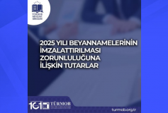 2025 Yılı Beyannamelerinin İmzalattırılması Zorunluluğuna İlişkin Tutarlar