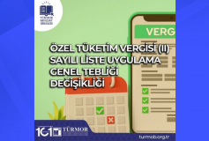 Özel Tüketim Vergisi (II) Sayılı Liste Uygulama Genel Tebliği Değişikliği