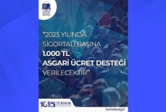 2025 Yılında Sigortalı Başına 1.000 TL Asgari Ücret Desteği Verilecektir