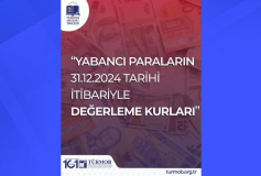 Yabancı Paraların 31.12.2024 Tarihi İtibariyle Değerleme Kurları