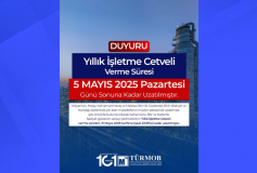 2024 Dönemi Yıllık İşletme Cetveli Süre Uzatımına İlişkin Duyuru