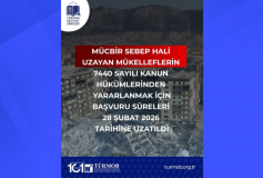 Mücbir Sebep Hali Uzayan Mükelleflerin 7440 Sayılı Kanun Hükümlerinden Yararlanmak İçin Başvuru Süreleri 28 Şubat 2026 Tarihine Uzatıldı
