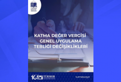 Katma Değer Vergisi Genel Uygulama Tebliği Değişiklikleri