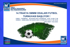 14. Trakya Mali Müşavir Odaları Futbol Turnuvası Başlıyor
